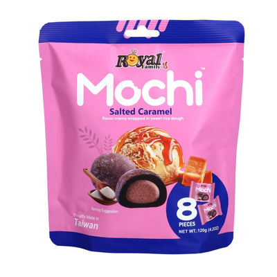 Confezione da 12, mochi al gusto di caramello salato Royal family.