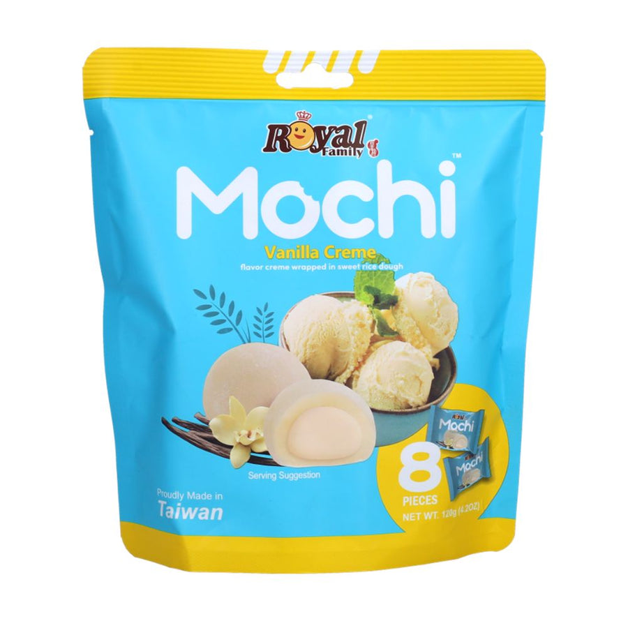 Confezione da 12, mochi al gusto di vaniglia da 120g Royal family.