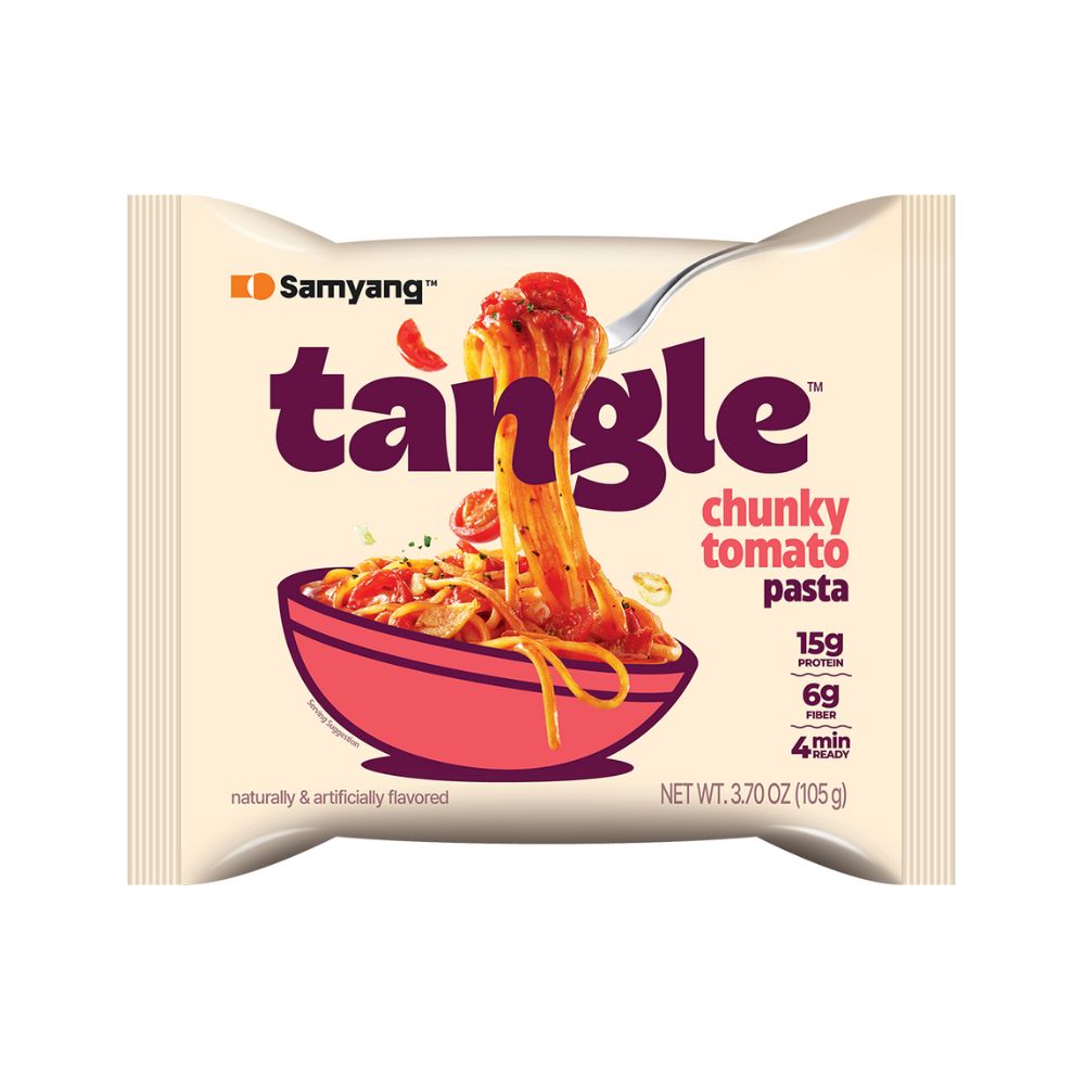 Samyang Tangle Chunky Tomato, fideos con sabor a pollo de 105g (Paquete de 20) 