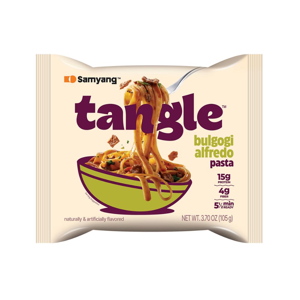 Samyang Tangle Crema Bulgogi cremosa, fideos con sabor a bulgogi de 105g (Paquete de 20) 