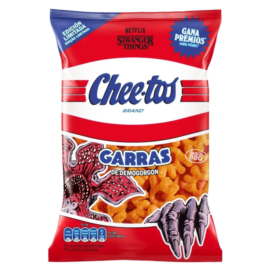 Confezione da 24, Cheetos Garras De Demogorgon Stranger Things da 75g.