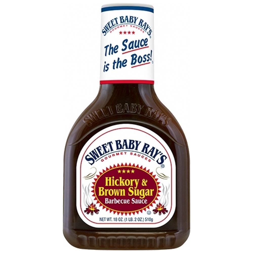 Sweet Baby Ray's Hickory & Brown Sugar Barbecue Sauce, Barbecue-Sauce mit braunem Zucker 510g (12er Pack) 