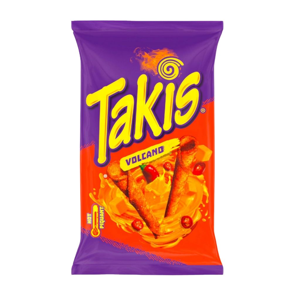 Confezione da 18, snack di mais al gusto di chilli e formaggio da 100g Takis.