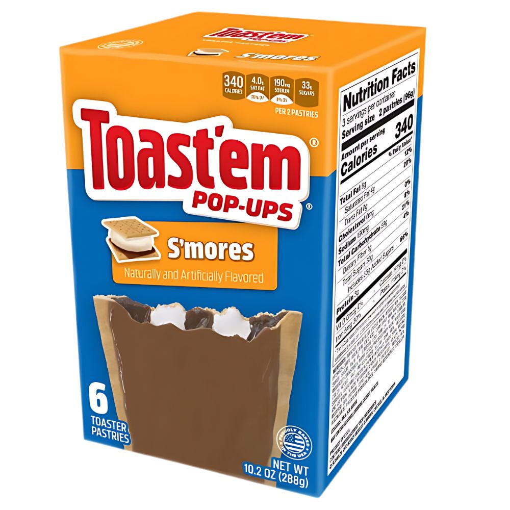 Confezione da 12 biscotti con ripieno di marshmallow e cioccolato da 288g Toast'em.