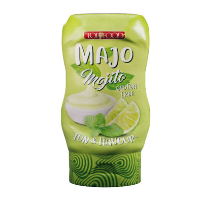 Confezione da 9, maionese con rum, zucchero di canna, succo di lime e menta da 250g Top Food.