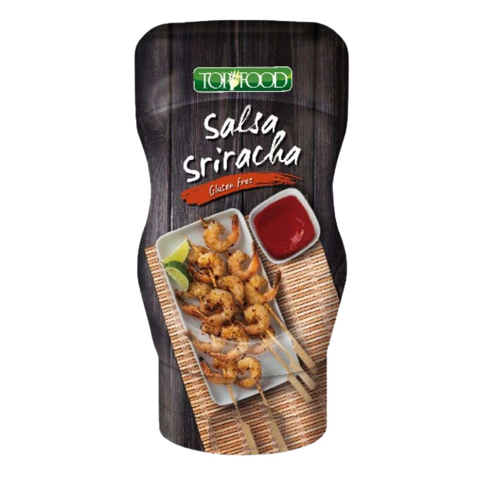 Confezione da 9, Salsa piccante da 300g Top Food.