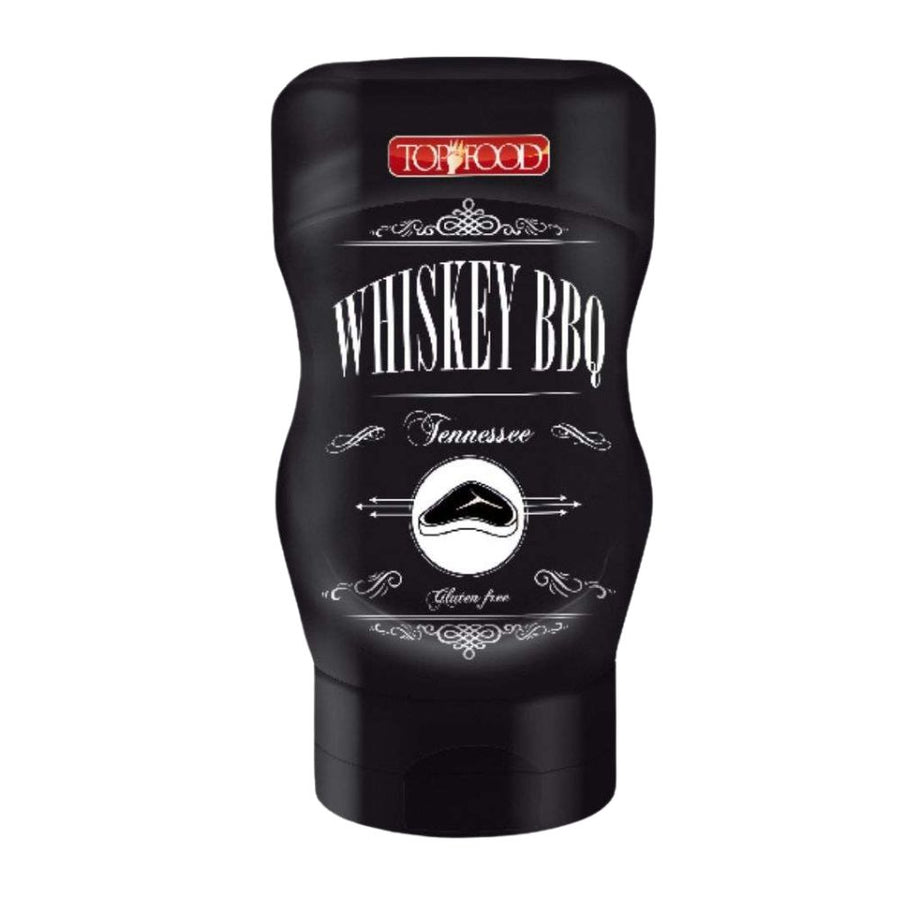 Confezione da 9, salsa whiskey bbq tennessee da 320g Top Food.