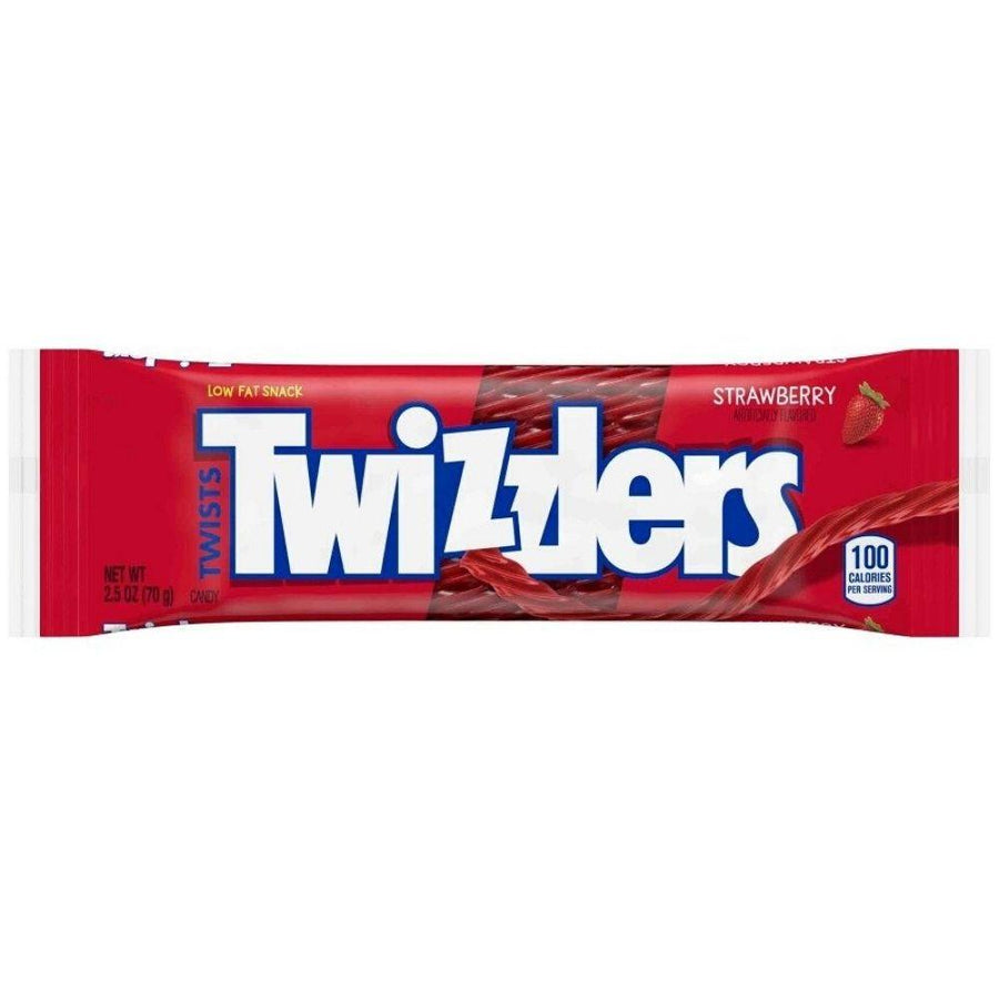 Twizzlers Strawberry, liquirizia alla fragola da 70g (Confezione da 18).