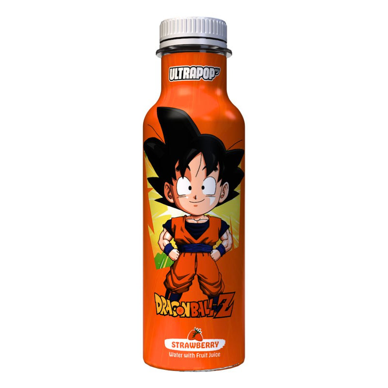 Confezione da 12, Ultra Pop Dragon Ball Z Goku Strawberry 330ml.
