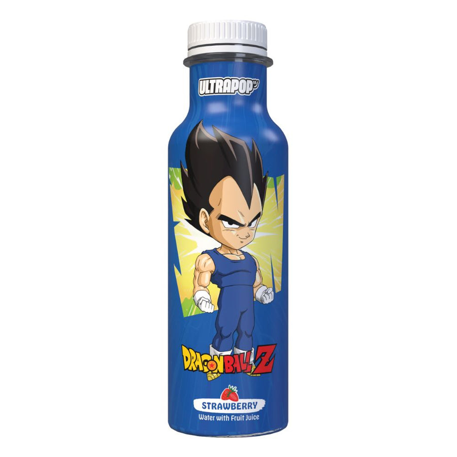 Confezione da 12, Ultra Pop Dragon Ball Z Vegeta Strawberry 330ml.