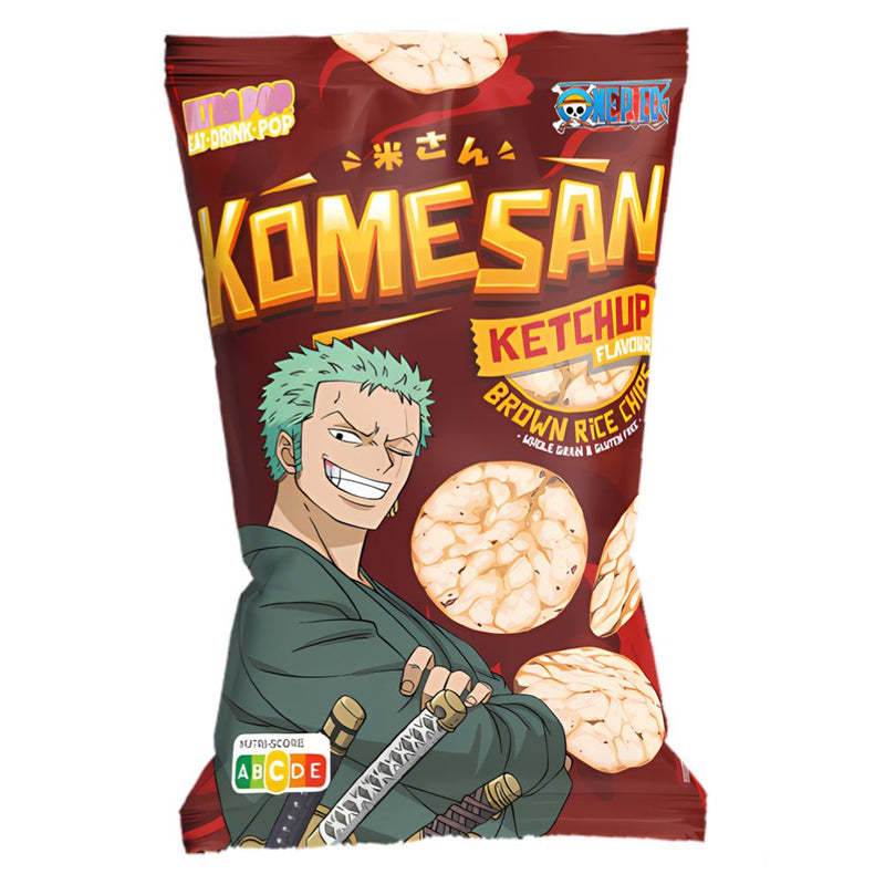 Confezione da 24, chips di riso al gusto di ketchup da 60g Zoro.