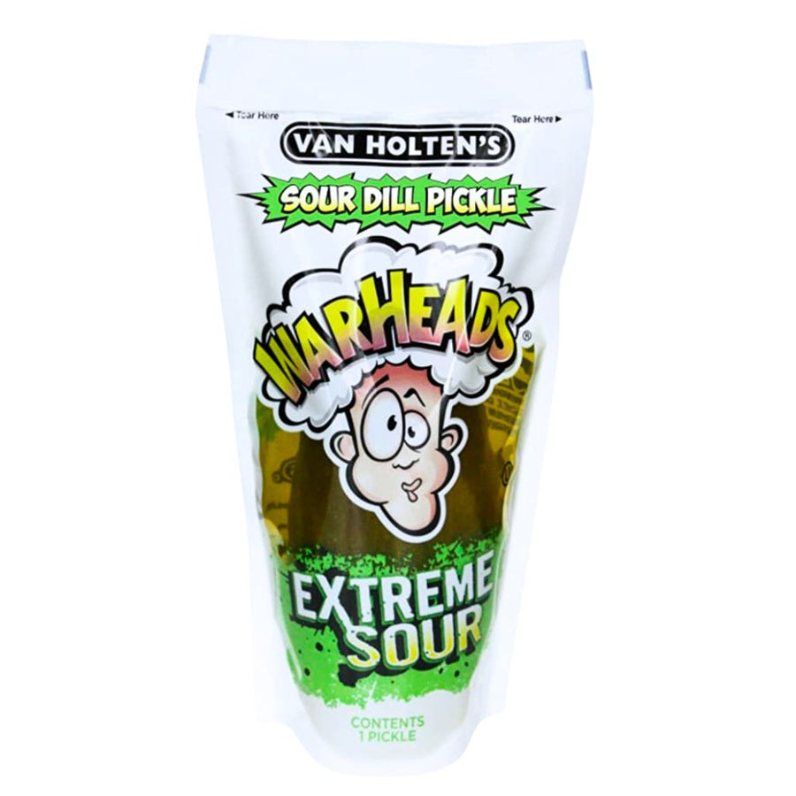 Confezione da 12 di cetriolo sottaceto Van Holtens Warheads