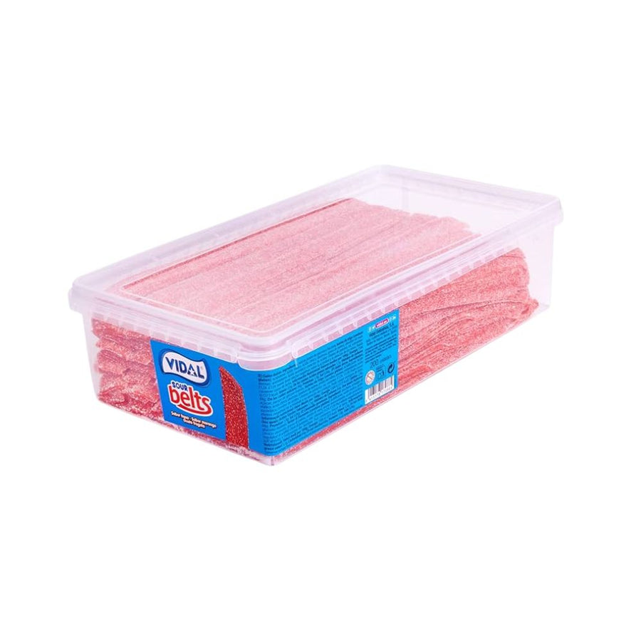 Confezione da 2kg. Vidal Sour Belts Fresa, caramelle al gusto di fragola.