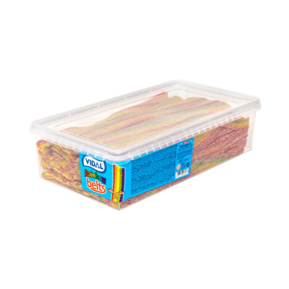 Vidal Rainbow Belts, fruit-flavored candies (2kg Pack) 
