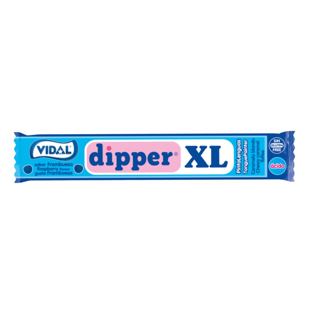 Confezione da 100, caramella al gusto di lampone da 10,5g Vidal.