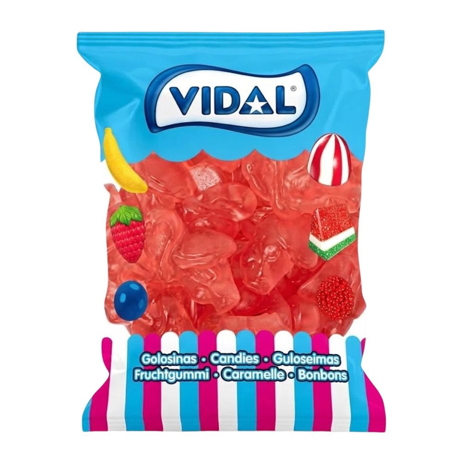 Confezione da 1kg caramelle gommose a forma di fenicottero.