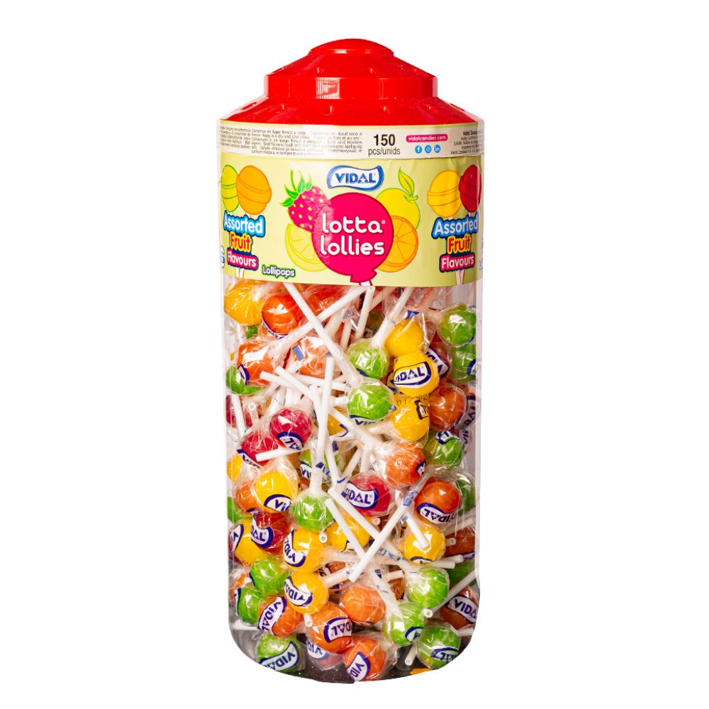 Confezione da 150, caramella al gusto di frutta da 6g Vidal.