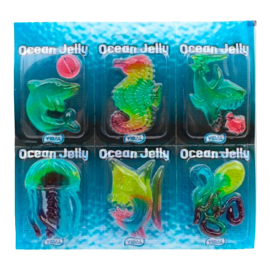 Confezione da 11g di caramelle a forma di animali Vidal Ocean Jelly