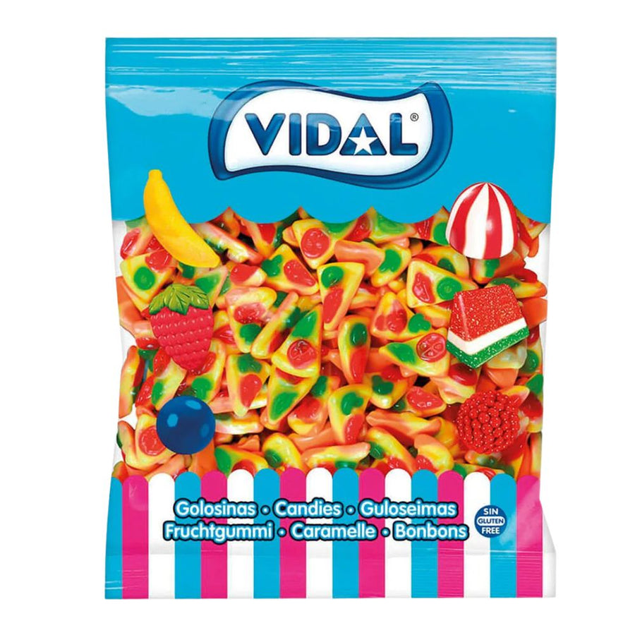 Vidal Trancio Pizza, caramelle gommose a forma di pizza (Confezione da 1,7Kg)