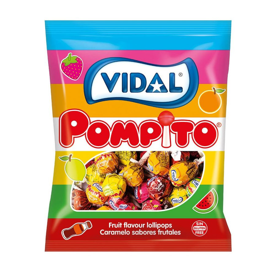 Confezione da 100, caramella gusti assortiti da 8g Vidal.