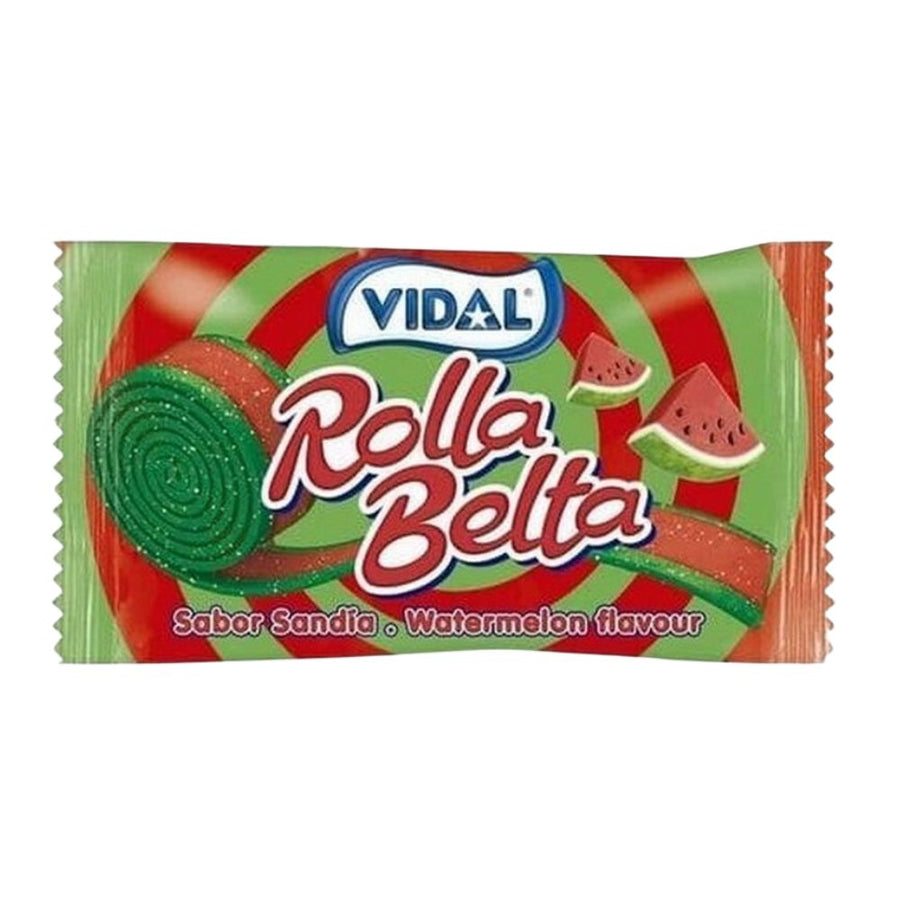 Confezione da 24, caramelle gommose al gusto di anguria da 19g Vidal.