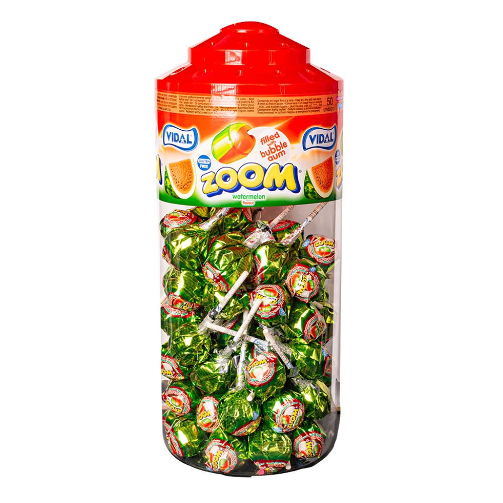 Confezione da 50, caramella dura ripiena di gomma da masticare al gusto di anguria da 20g