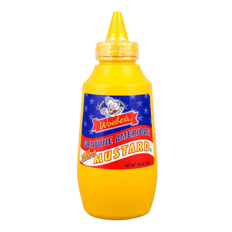 Confezione da 12, senape gialla da 255g Woeber&