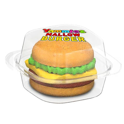 Confezione da 12, Marshmallow a forma di burger da 50g Yammiez.