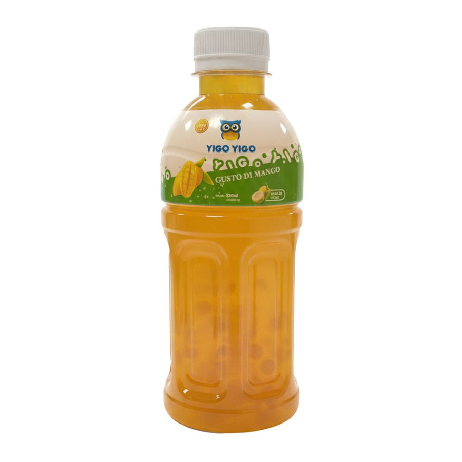 Yigo Yigo Mango, bevanda al gusto di mango con nata de cocco da 320ml (Confezione da 24).