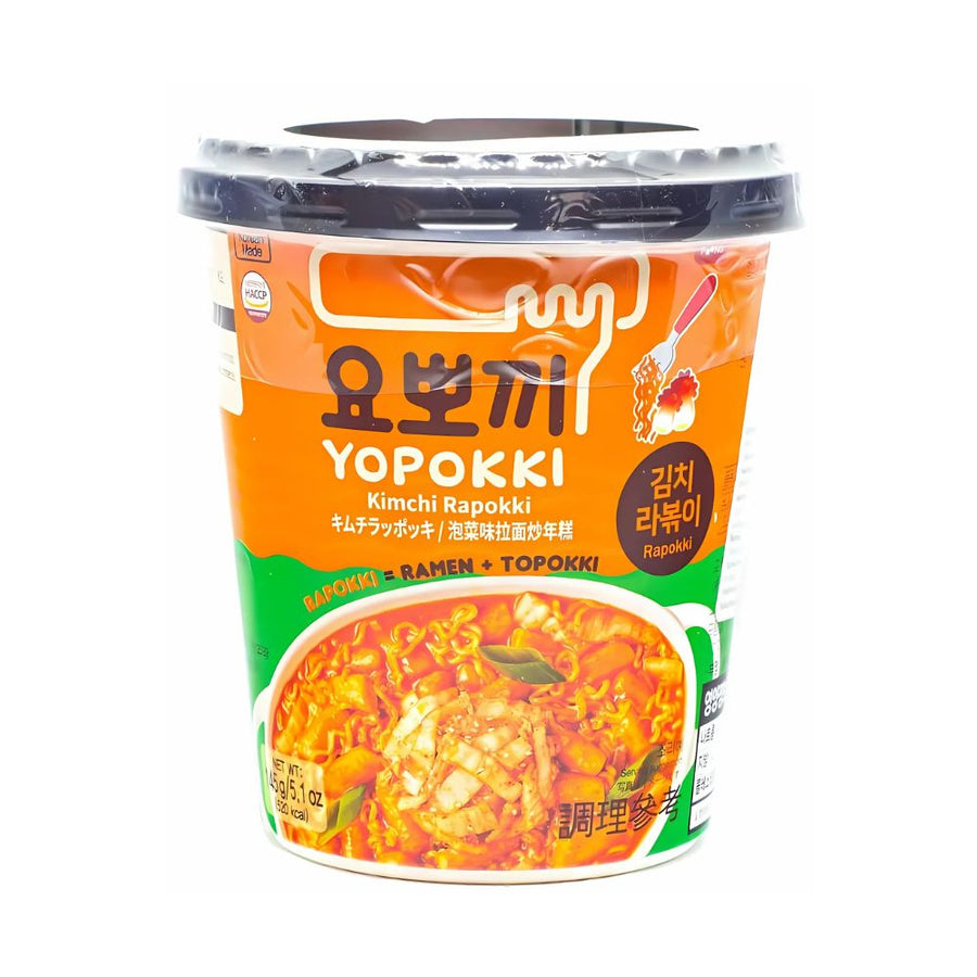 Confezione da 16, yopokki Kimchi Cup Rapokki da 145g.