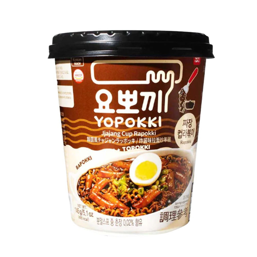 Confezione da 16, Yopokki Jjajang Cup Rapokki da 145g.
