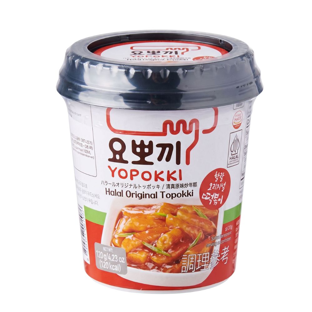 Toppoki Pack Wholesale Yopokki Halal Original Topokki Cup 120g – Uncle Food