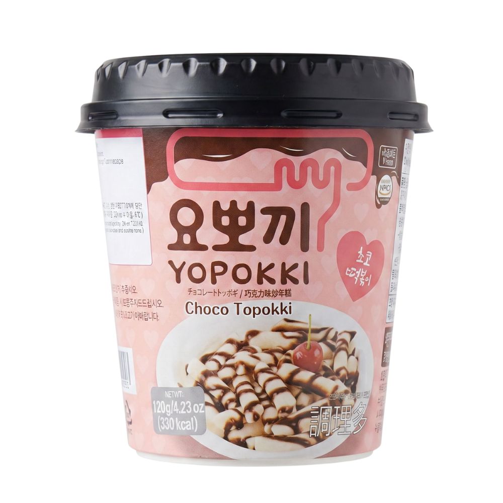 Yopokki Choco Topokki Cup, yopokki tteokbokki con salsa al cioccolato da 120g (Confezione da 12)