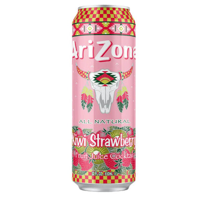 Confezione da 680ml di Arizona Kiwi Strawberry, tè freddo a kiwi e fragola