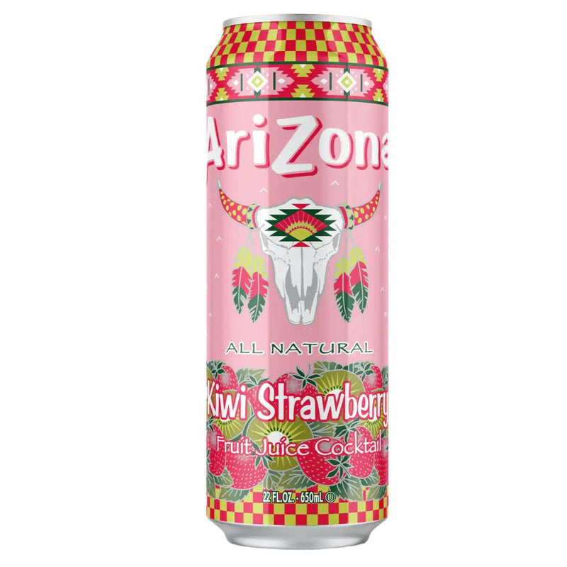 Confezione da 680ml di Arizona Kiwi Strawberry, tè freddo a kiwi e fragola