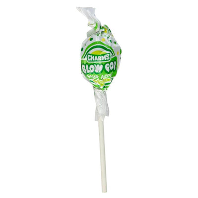 Confezione da 48, lecca lecca gusto mela aspra da 18g Charms.