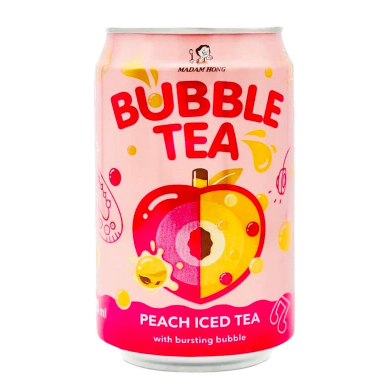 Confezione da 320ml di bubble tea alla pesca