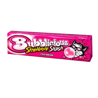 Confezione da 18, gomme da masticare al gusto di fragola da 38g Bubblicious.