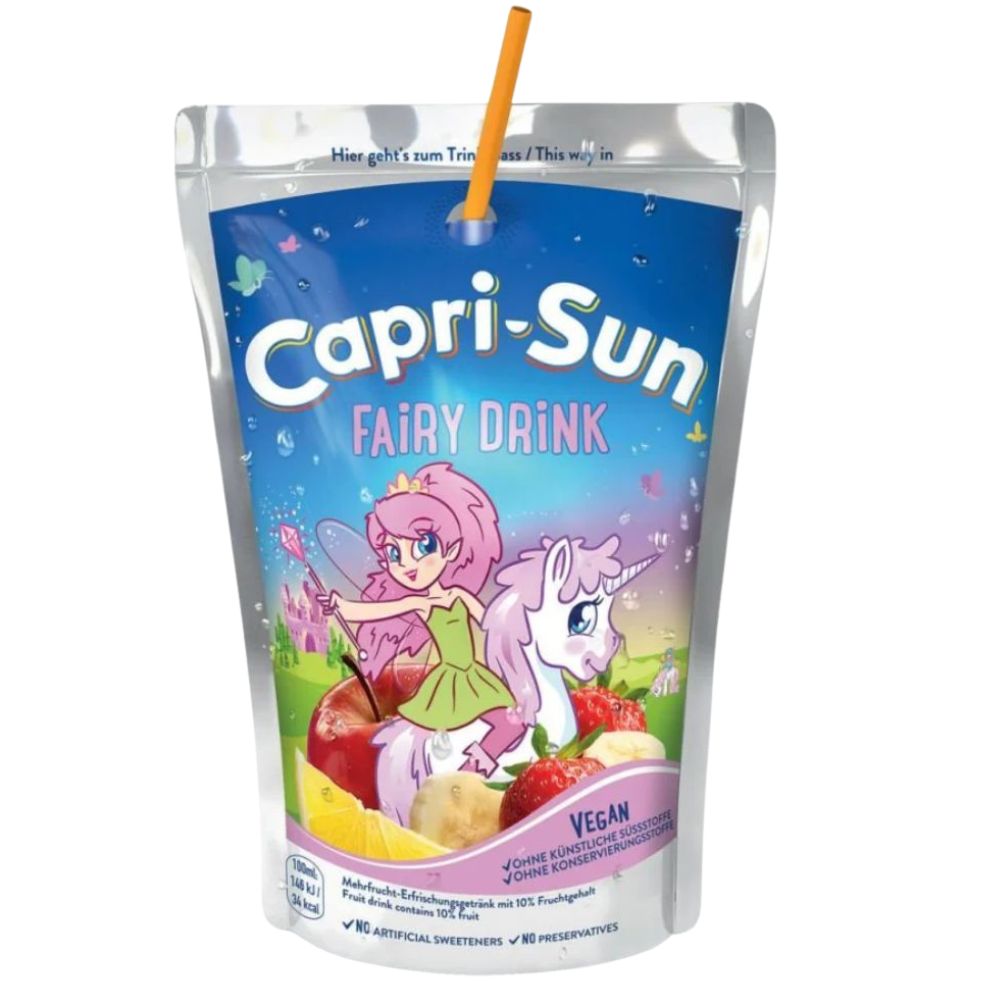 Capri Sun Fairy Drink, fruit beverage 200ml (pack of 10) 