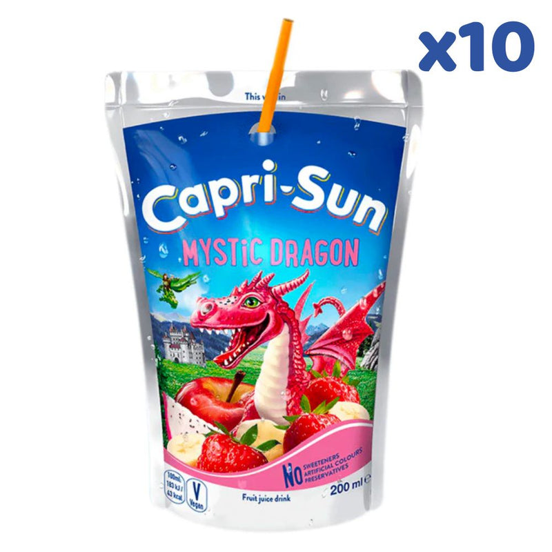 Capri Sun Mystic Dragon, bevanda alla frutta da 200ml (confezione da 10)