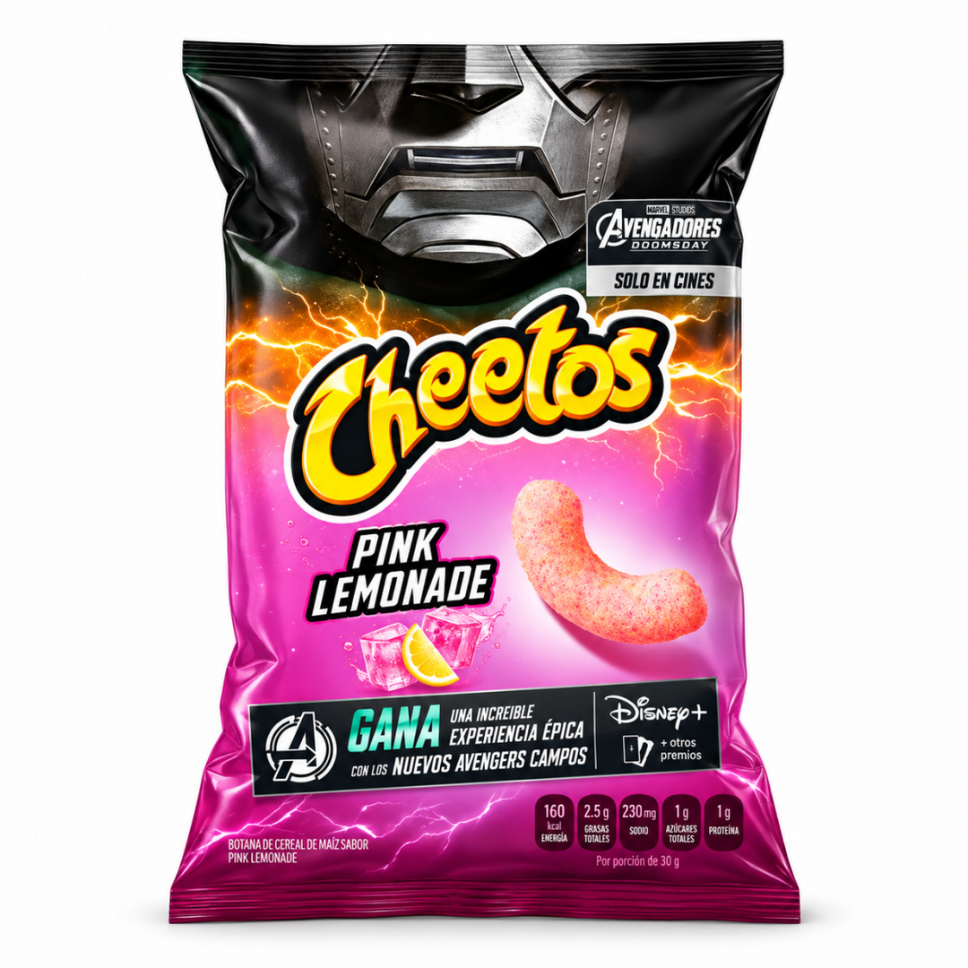 Cheetos Pink Lemonade, chips de maíz con sabor a limonada rosa de 75 g (paquete de 24) 