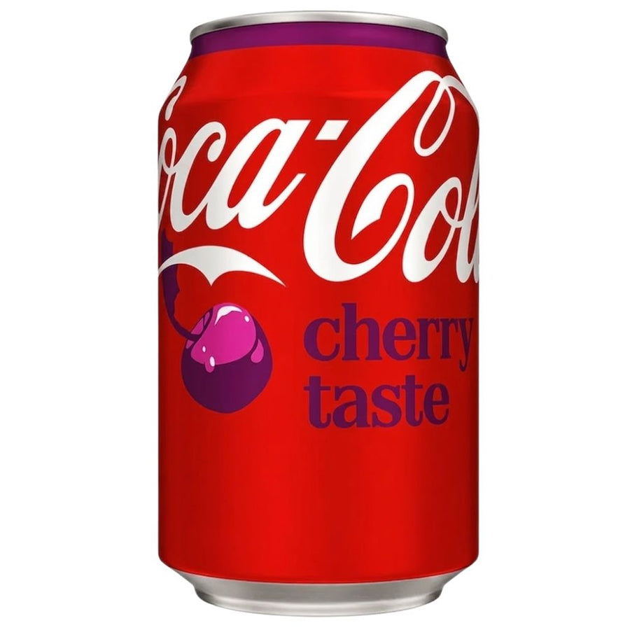 Confezione da 330ml di bevanda alla ciliegia Coca Cola Cherry