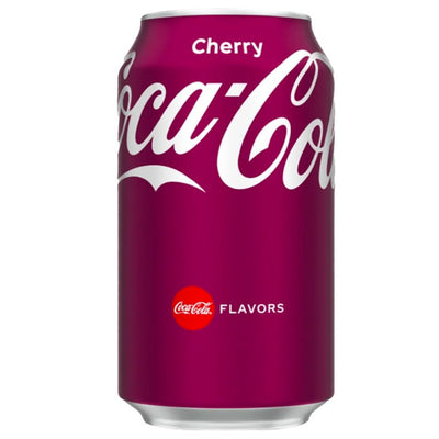 Confezione da 330ml di bevanda alla ciliegia Coca Cola Cherry