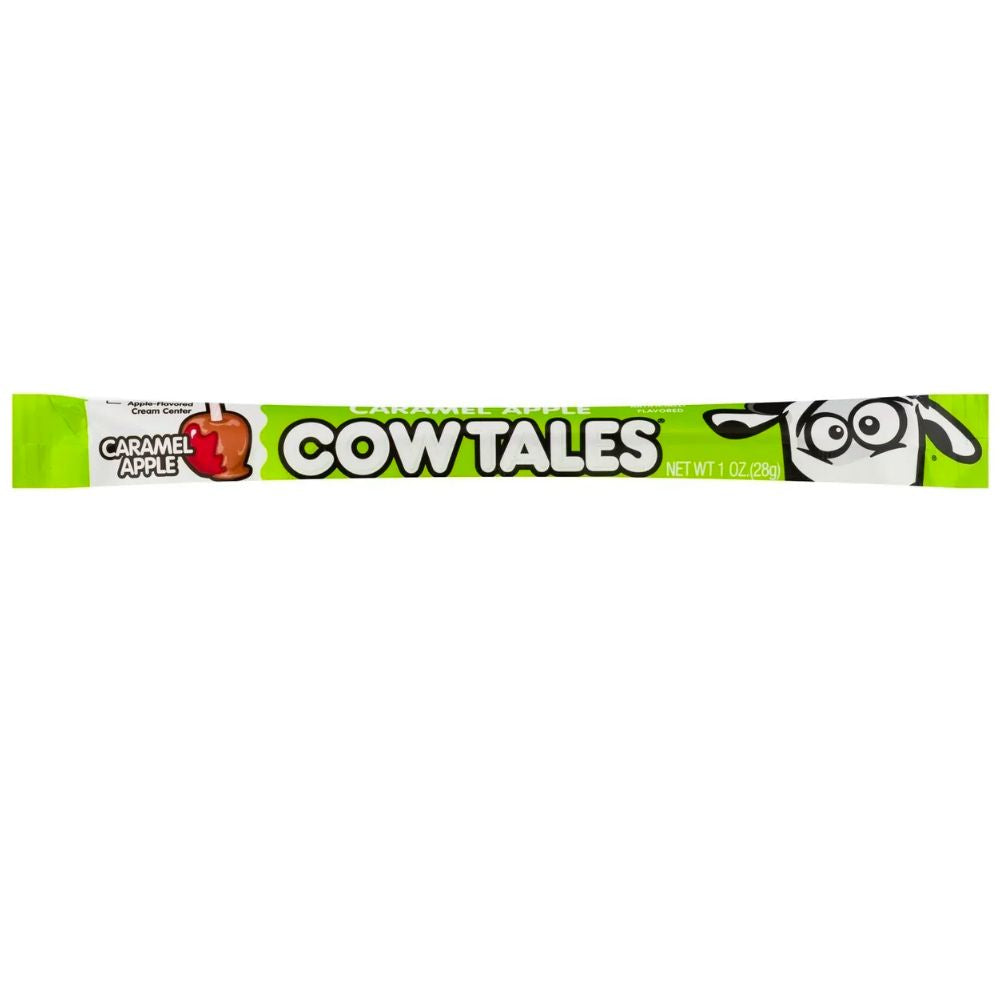 Confezione da 28g di caramelle ala mela caramellata Cow Tales Caramel Apple