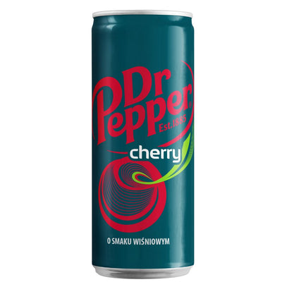 Confezione da 330ml di bevanda alla ciliegia Dr Pepper Cherry