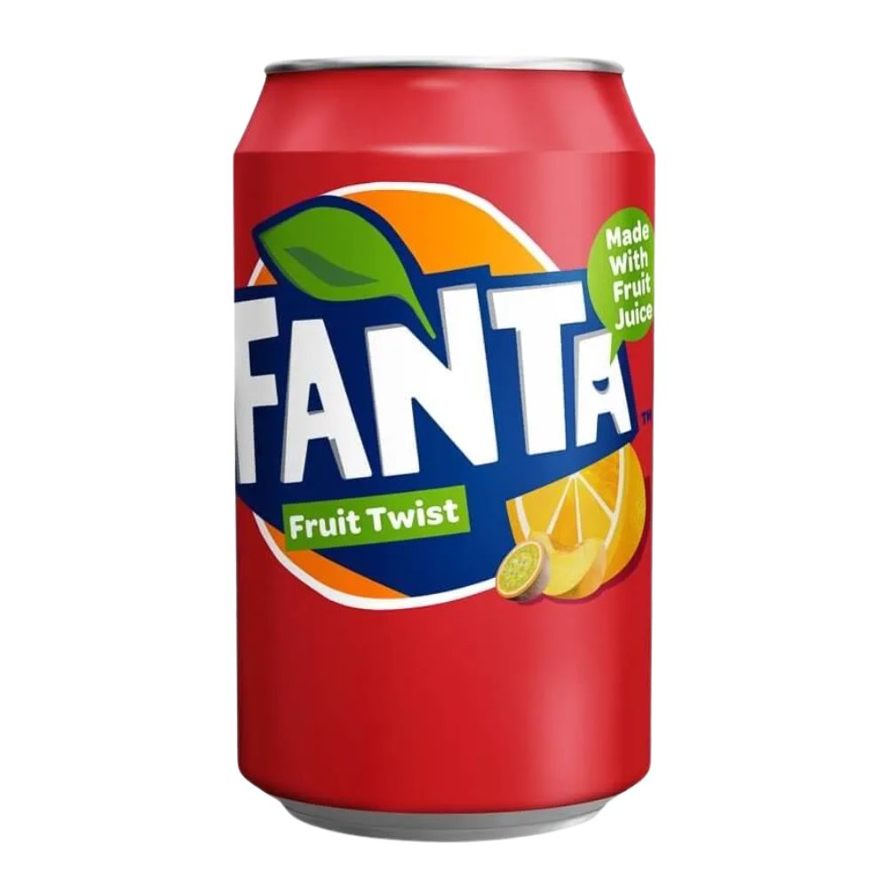 Fanta Fruit Twist, Fruchtgetränk 330ml (Packung mit 24) 