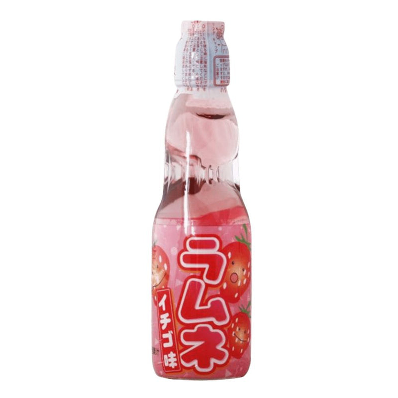 Confezione da 30, bevanda gassata al gusto di fragola da 200ml Hata Ramune.