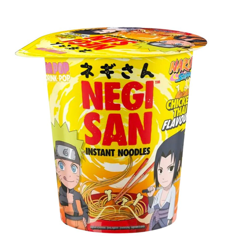 Confezione da 8, noodles al gusto di pollo da 65g Naruto.