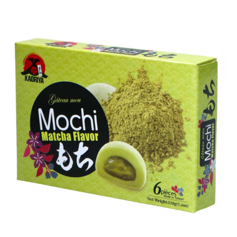 Confezione da 24, mochi al gusto di tè matcha da 210g Kaoriya.