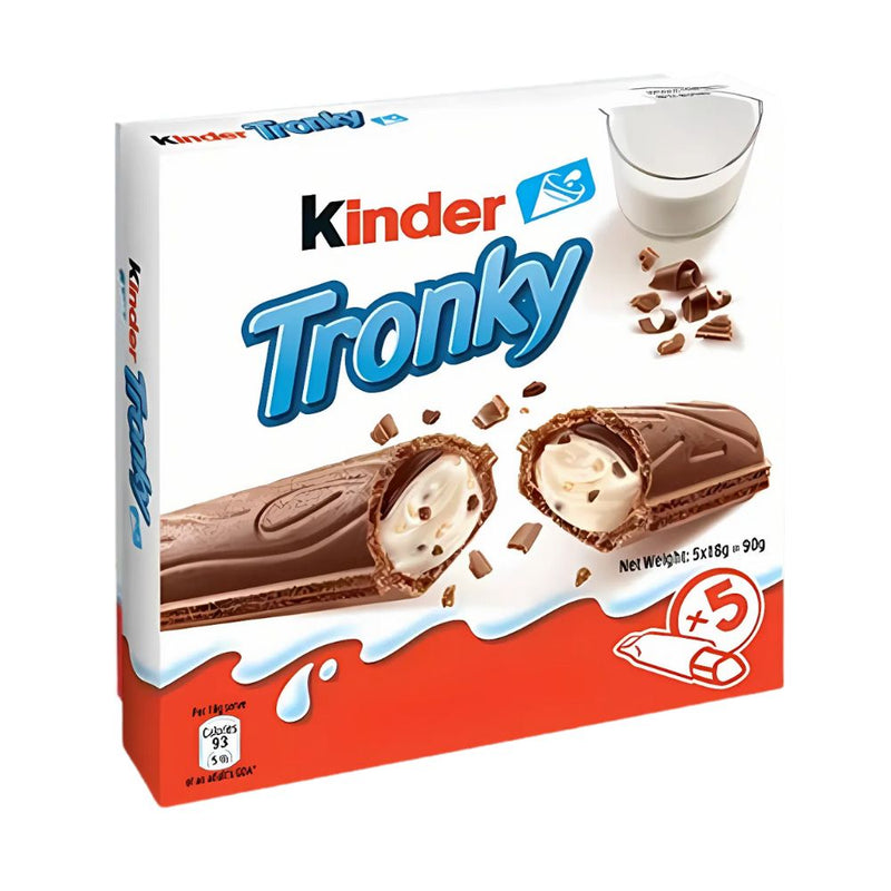 Confezione da 20, biscotti ripieni di crema al latte e cioccolato da 90g Kinder.